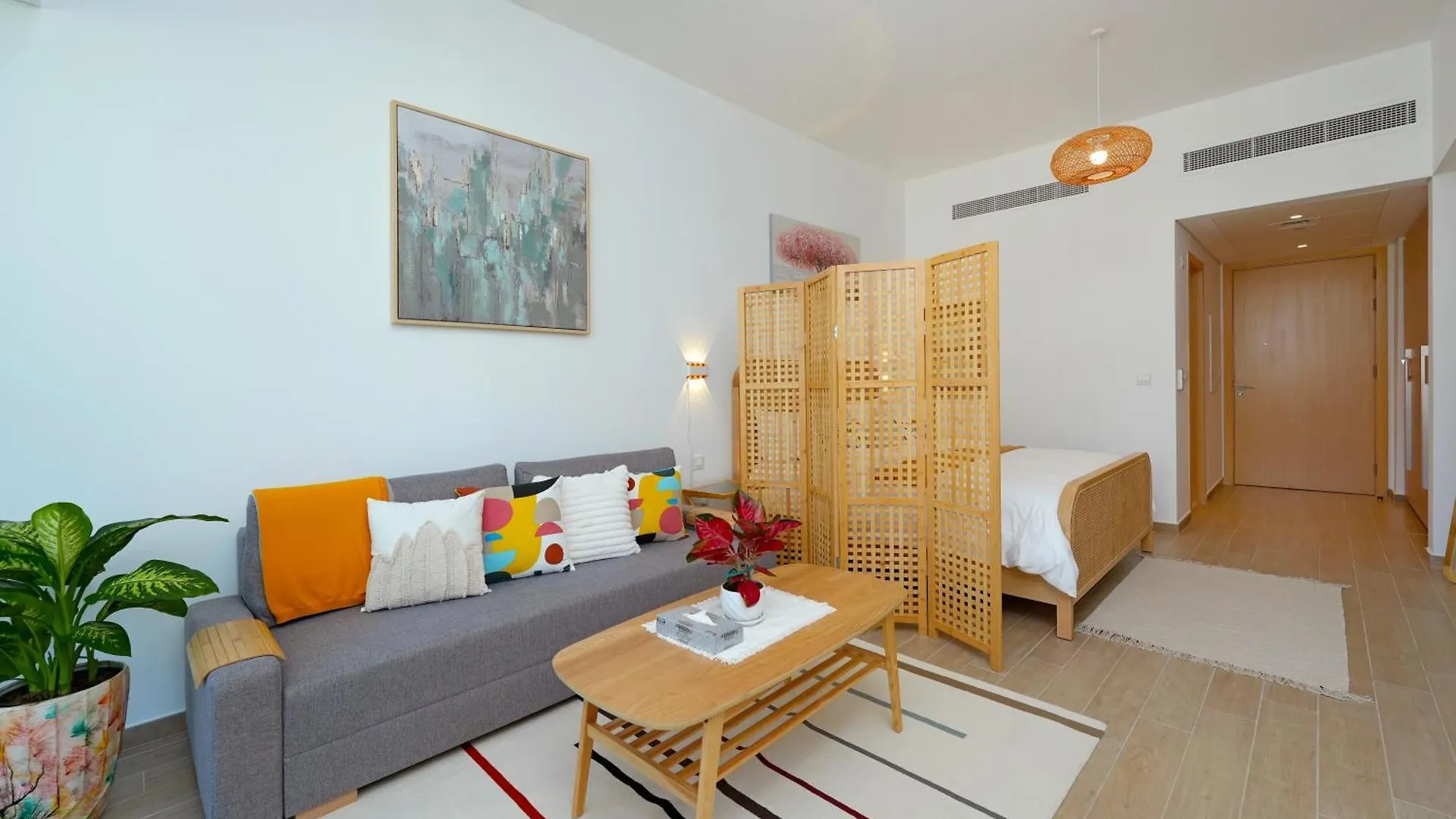 Studio Apartment With Beautiful View Αμπού Ντάμπι